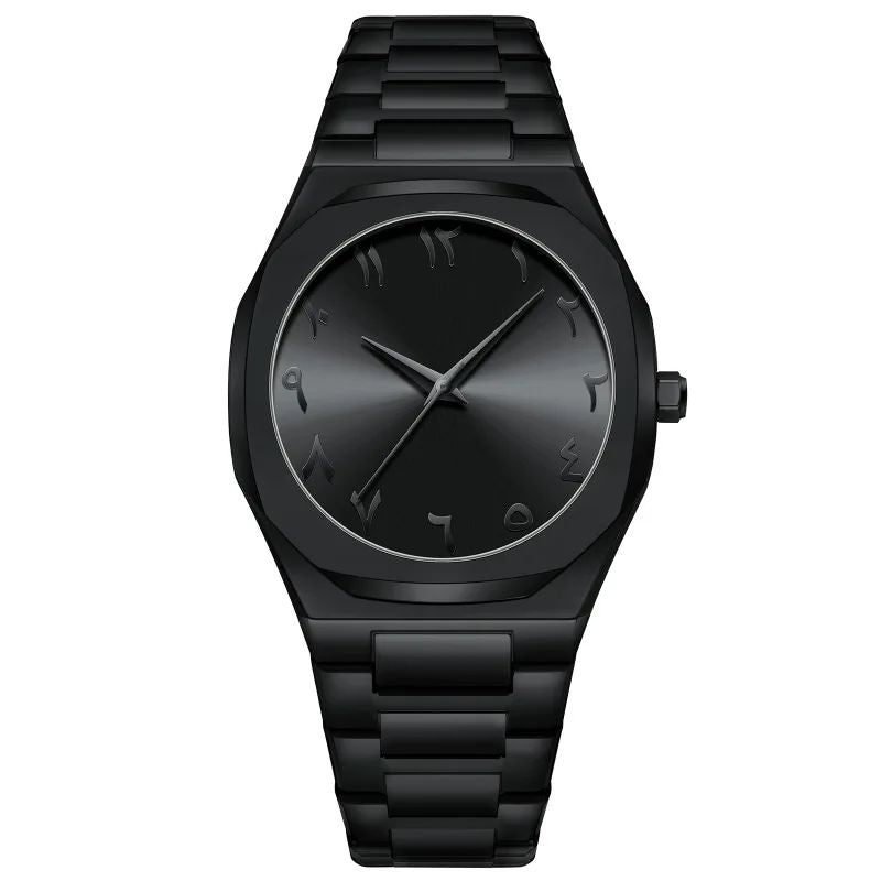 Black Arabic Dial Men's Watch – 40mm