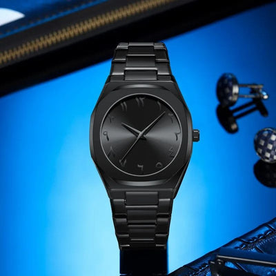 Black Arabic Dial Men's Watch – 40mm