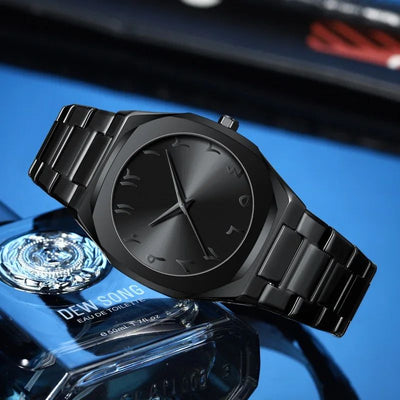 Black Arabic Dial Men's Watch – 40mm